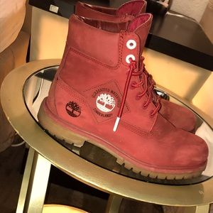 Red Suede Timberland